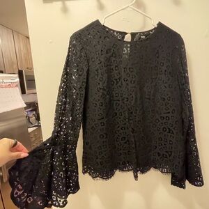 Elegant Black Lace Top